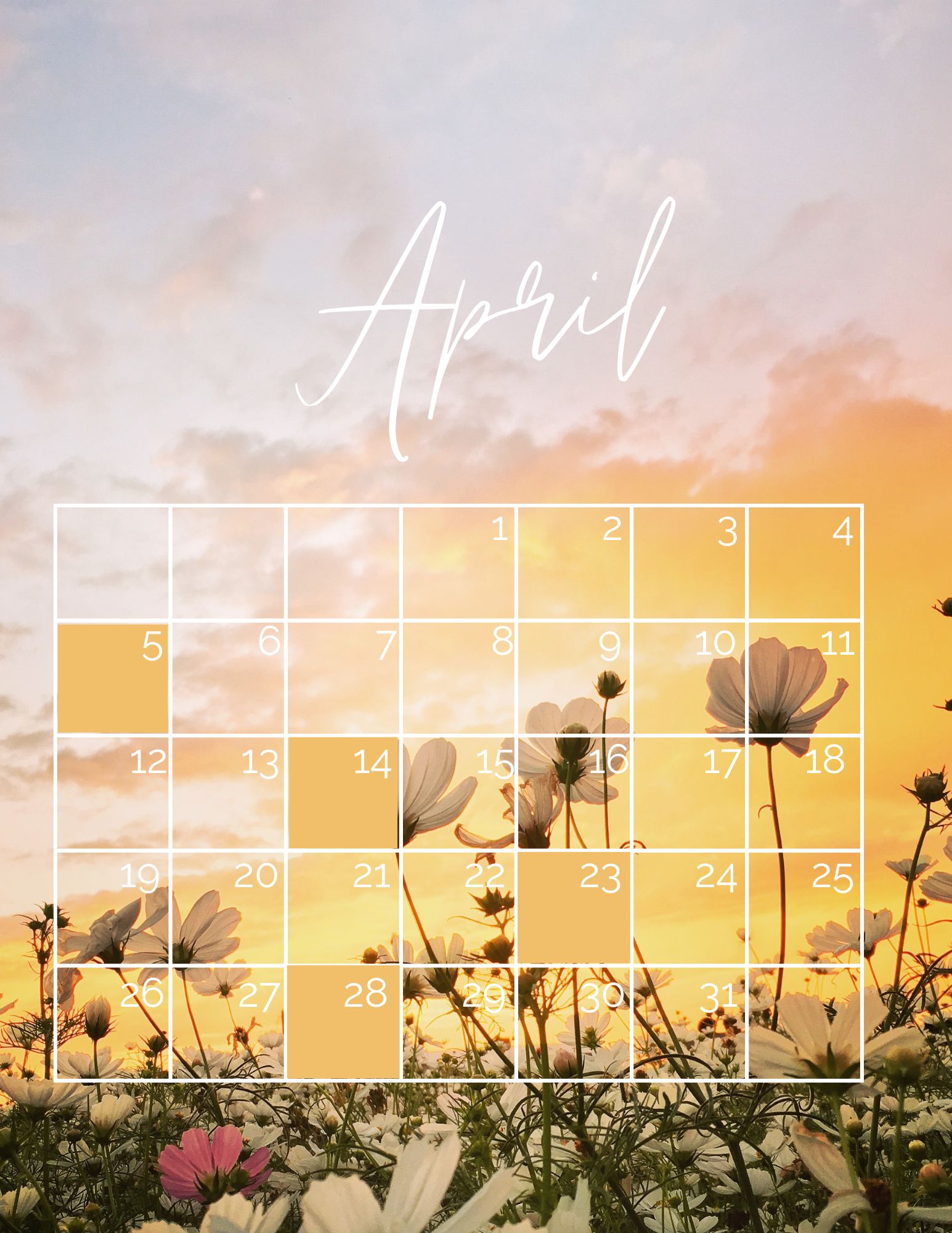What To Do In April